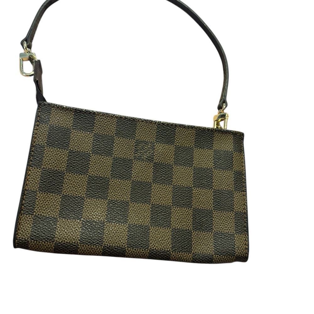 Louis Vuitton Neverfull Pouch in Damier Ebene W/ Strap Attachment • Authentic - Picture 16 of 16